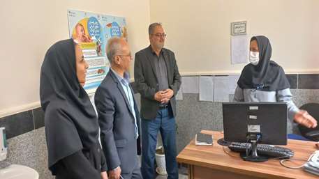  بازدید معاون محترم بهداشتی دانشگاه از خانه بهداشت صح، دروار و فولاد محله